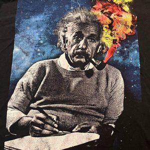 VINTAGE EINSTEIN GRAPHIC T-SHIRT (L)